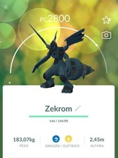 Pokémon Go Shiny Zekrom - Mini PTC 80K Sternenstaub