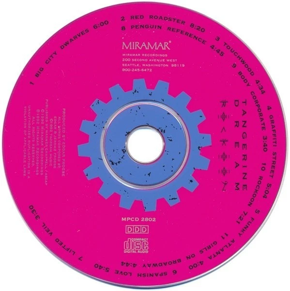 1 CENT CD Tangerine Dream – Rockoon / Electro, Prog Rock, Ambient - Image 3 of 3