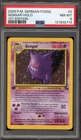 Pokemon Gengar Fossil 1st Edition GERMAN Holo Rare #5 PSA 8