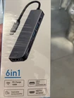 6 in 1 USB-C Hub Type C To USB 3.0 Brand New Sealed