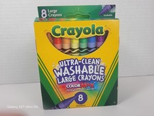 Lot Of 7 Crayola Ultra-Clean Washable Large Crayons ColorMax Nontoxic 8 Each Box