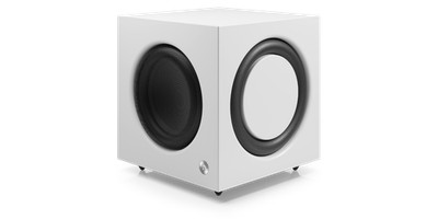 Aktiv-Subwoofer, präzise, druckvoll, Audio Pro SW-10, RCA,Weiß,GEPRÜFT - WIE NEU
