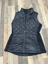Lululemon Down For It All Womens Down Athletic Vest Size 12 Black