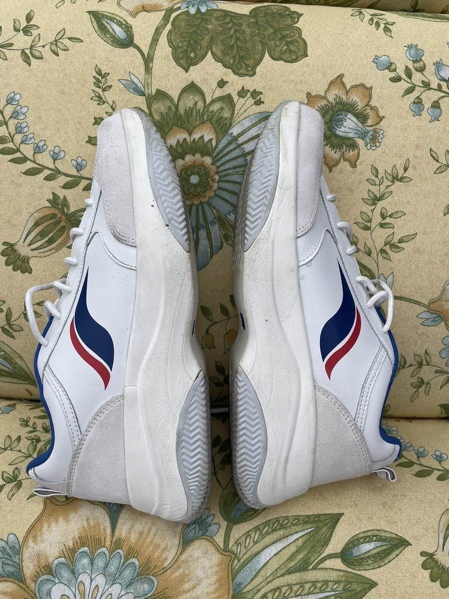 Keds Women's K-89 Leather Sneakers (White/Blue/Red) Sz 9M/US | eBay