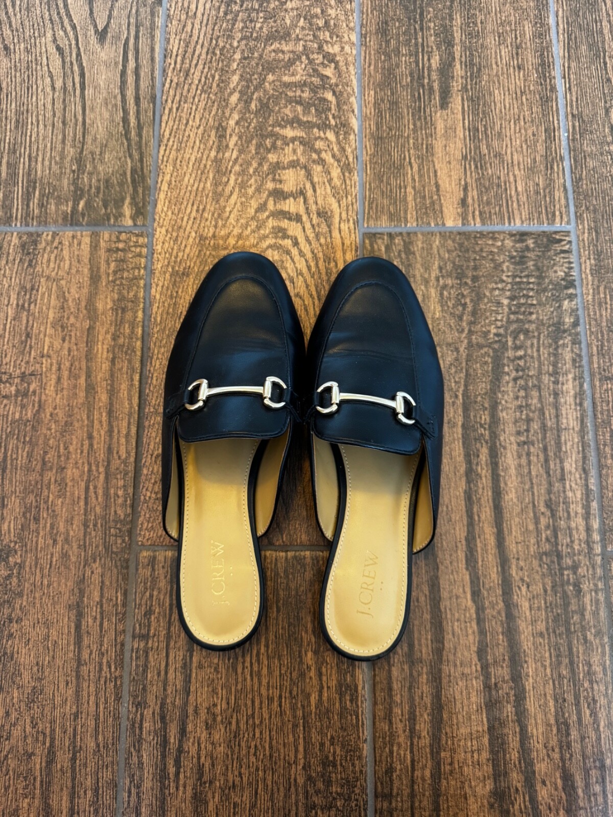 J. Crew Factory Slip On Mules in Black Size 7.5