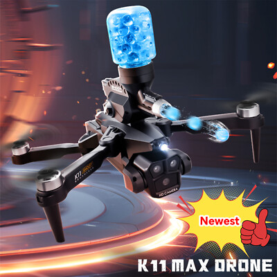 K11 Max Aerial Photography Drone Water Bomb Launcher 3 HD Cameras