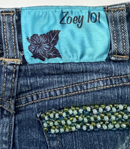 Zoey 101 Girls Denim Embroidered Shorts Size 7 - Picture 6 of 7