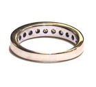 14k White gold .99CT SI2 I natural diamond channel set wedding band ring 4.6g — photo 4
