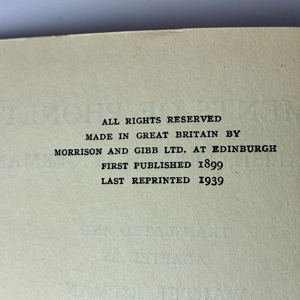 1939 Elements of Phonetics English French German From Prof. Vietor Walter Ripman - Image 4 of 4