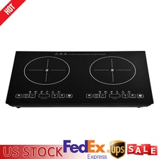 Induction Cooker 2 Burner Cooktop 2000W+2000W Touch Control Electric Cooktop-