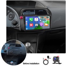 Autoradio 4G+64GB Carplay per Honda Civic VIII 2006-2011 Android 13 GPS DSP Kam+