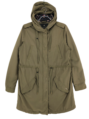 Maison Scotch Damen Miami Deco Kapuzenparka Jacke Mantel Größe L