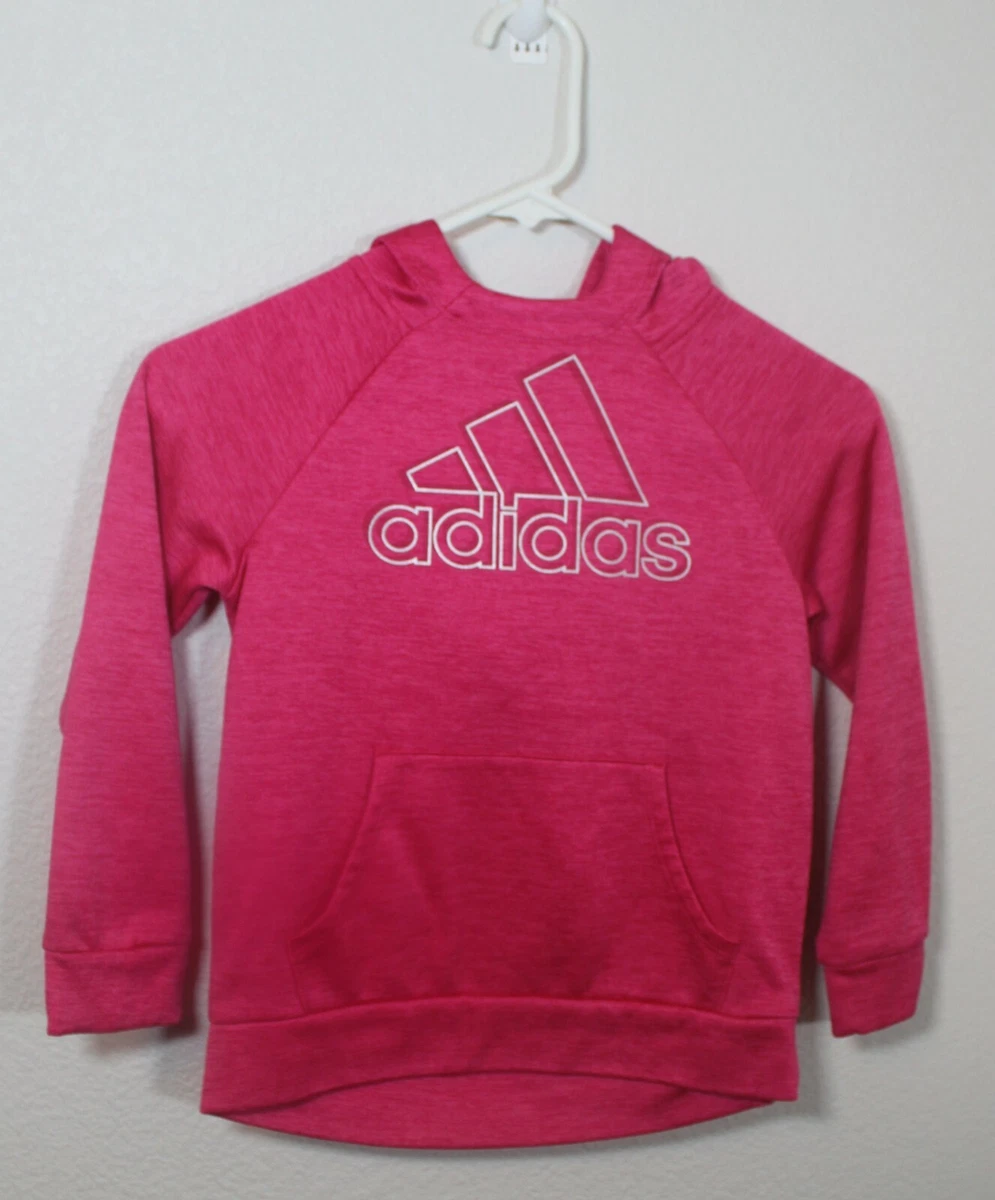 Adidas girls top pink hoodie