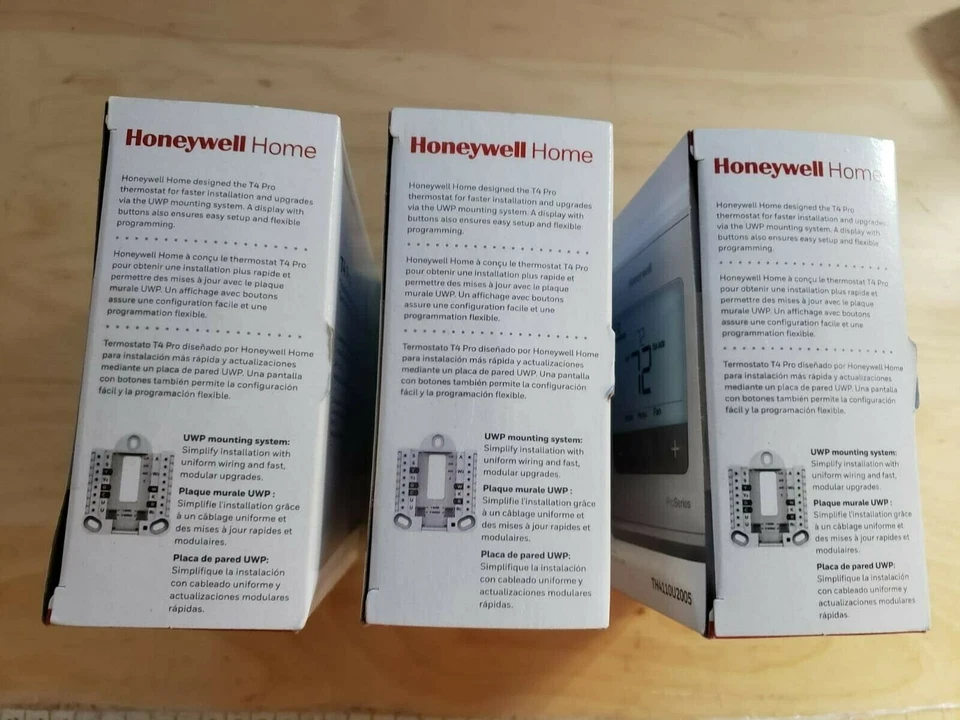 Honeywell Home T4 Pro Programmable Thermostat - TH4110U2005 Brand New  LOT 3X120 - Image 2 of 2