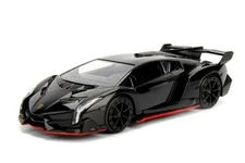 30104 Lamborghini Veneno Hyper Spec 5.25" Diecast 1:32 Pullback Car Jada Black
