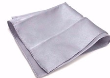  95 Bloomingdales Mens Classic Suit Pocket Square Gray Solid Dress Handkerchief