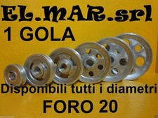 Puleggia Foro 20 mm 1 gola Sez. A TUTTI I DIAMETRI Motore elettrico compressore