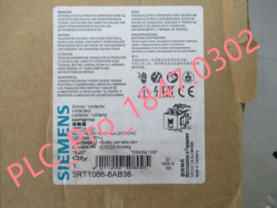 3RT1 066-6AB36 1PCS Brand New Unopened Siemens 3RT1066-6AB36 Fast delivery