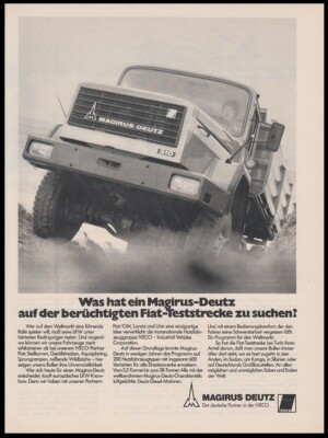 Magirus-Deutz - Reklame Werbeanzeige Original-Werbung 1978