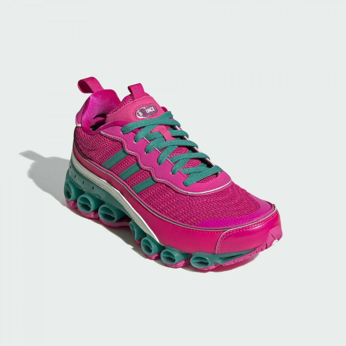 Adidas Originals Microbounce T1 Women Shoes, Pink/Green/White, EF4886 Size 7 NEW image 6