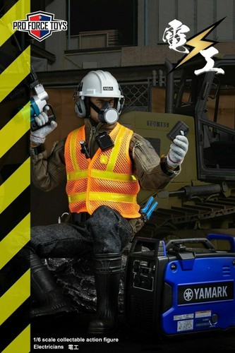 Figura de acción coleccionable 1/6 Proforcetoys P005 The Male Electricians Worker de 12 - Imagen 10 de 12