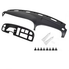 Gray Dash Bezel Dashboard Cover Overlay Wclips Fit For 98-02 Dodge Ram Pickup