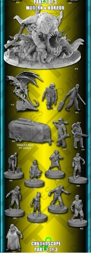 Bones 5 Chronoscope Box Set D&D Dungeons & Dragons Cyberpunk 28mm Miniatures - Picture 5 of 6