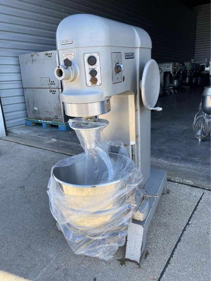 Hobart 80qt Dough mixer L800 Pizza Bakery Donut w/ 60qt bowl guard