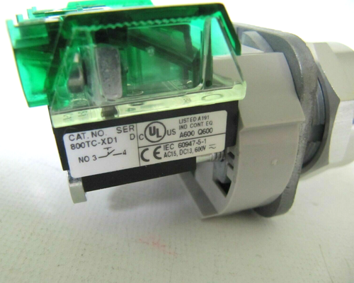 (NUEVO) Interruptor selector Allen-Bradley 30mm Cat. 800TC-H2D1 Ser T - Imagen 8 de 10