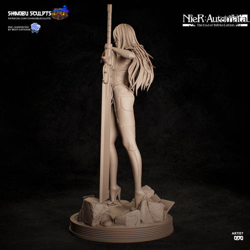 Nier Automata, A2, 245mm 12K Resin Model Kit Painted 3d Printed DIY Figure - Picture 5 of 7