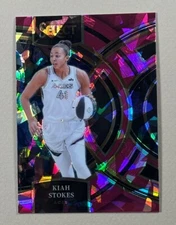 Kiah Stokes - 2024 Panini Select #179 - Pink Cracked Ice - Aces