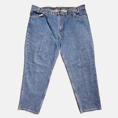 Levi's Mens Orange Tab Tapered Leg Jeans 48x30 Medium Wash Denim Cotton 90s