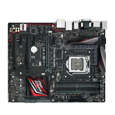 Мат плата Asus socket1151 z170 Pro gaming (iz170, 4xddr4 sata iii raid 3xpci-E d-sub, dvi, hdmi dp sb lan 1gb USB2 USB3.1 atx) (889349114872)