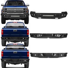 Off-road Front Or Rear Bumper Wlight Bar Fit 2014 2015 Chevrolet Silverado 1500