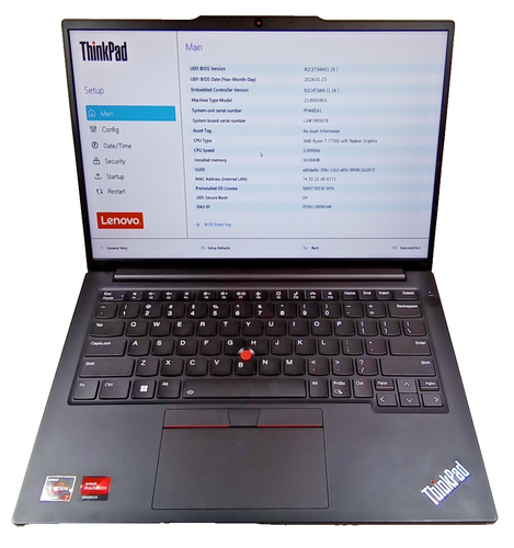 Lenovo ThinkPad E14 Gen 5 AMD Ryzen 7 7730 16 GB RAM 512 SDD 14" Screen No OS