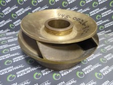 USED 11in 5 Vein Brass Pump Impeller Inside Dia. 3in  5 1/2in Wide