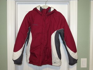 columbia white ski jacket