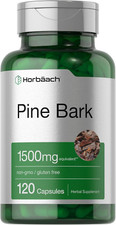 Horb ach Pine Bark Extract Capsules 1500Mg, 120 Count, Non-Gmo and Gluten Free