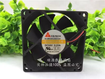 Ventilateur De Refroidissement Y.S.TECH FD248025EB-N 24V 0.23A - Neuf, 2 Fils, Pour Onduleur