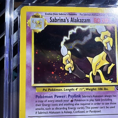 🔥CGC 9🔥2000 POKEMON ENGLISH UNLIMITED SABRINA'S ALAKAZAM GYM