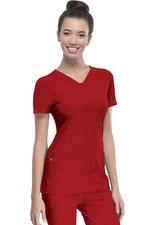 Red HeartSoul Scrubs Shaped V Neck Top 20710 RDHH