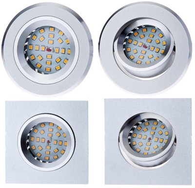 10 Pack Alu Einbau-Strahler Einbau-Spot GU10 LED Schwenkbar Starr Einbau-Leuchte