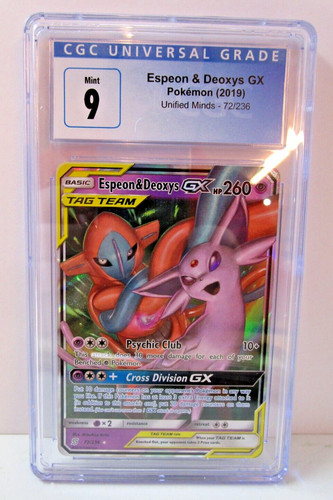 Espeon & Deoxys-GX graded CGC 9 for sale on eBay