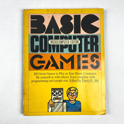 Basic Computer Games Microcomputer Edition Paperback Book 1978 by David H. Ahl