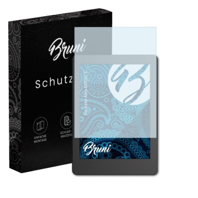 Bruni 2x Folie für Kobo Aura Edition 2 Schutzfolie Displayschutzfolie