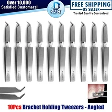Dental Bracket Placing Holding Tweezers Orthodontic Reverse Action Forceps Ortho