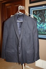 Ralph Lauren Executive Fit all season wool Blazer Sport Coat 54R plaid  bin322