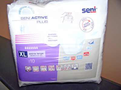    1 X 10 Stück SENI Active Plus Inkontinenzslip XL    