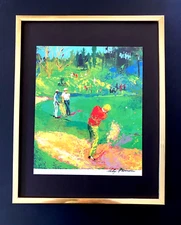 LEROY NEIMAN +  JACK NICKLAUS + CIRCA 1970'S + SIGNED PRINT FRAMED
