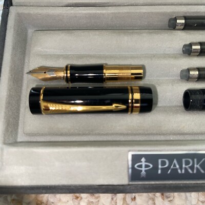 PARKER DUOFOLD 18Ｋ750 PARKER DUOFOLD FOUNTAIN PEN BLUE MARBLE GOLD NIB 18K 750
